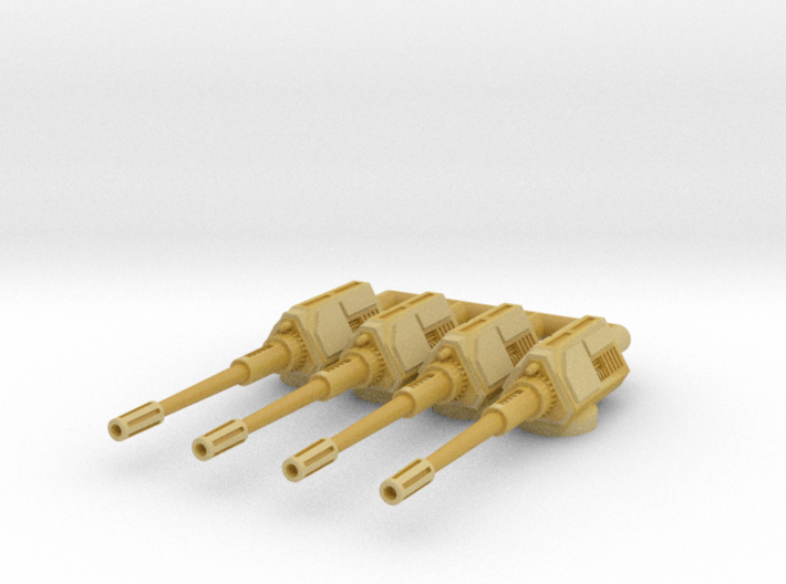1/270 Large Single Cannons (4) 3d printed 