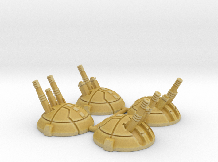 Round Dropship Turrets (4) 3d printed