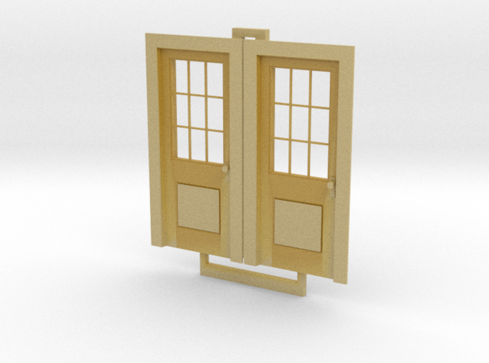 HO Doors With Knobs 3d printed