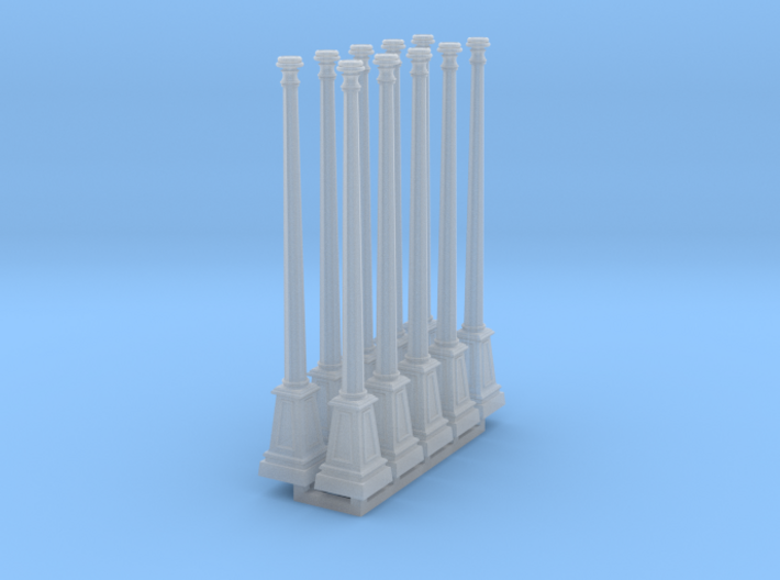10 x HO Scale lamp posts 3d printed