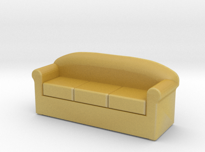 HO Scale 3 seat sofa 3d printed 