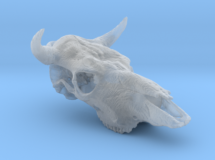 Bull With Horns Pendant 3d printed