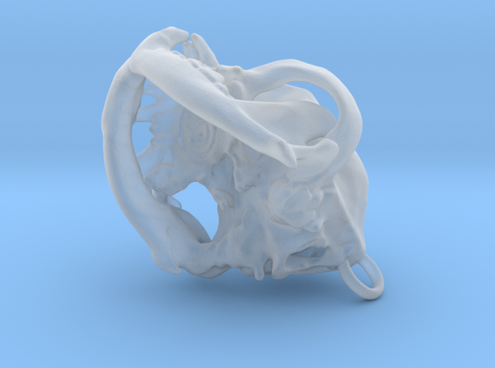Pug Dog Skull Pendant 3d printed