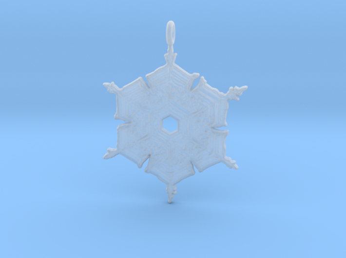 Snowflake Pendant/Earring 3d printed