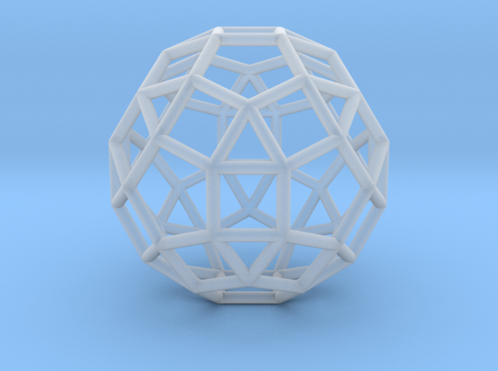 0275 Small Rhombicosidodecahedron E (a=1cm) #001 3d printed