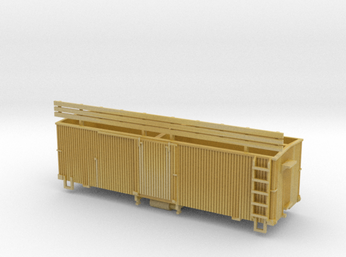 HOn3 25 foot Boxcar [without roof] 3d printed
