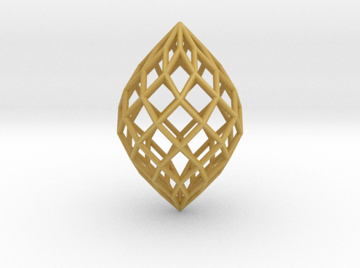 0497 Polar Zonohedron E [9] #001 3d printed