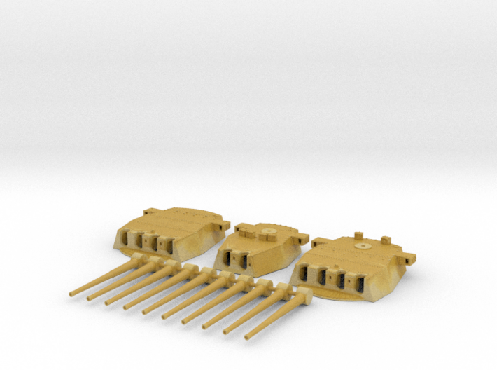 1/350 HMS King George V 14&quot; Turrets 1942 3d printed