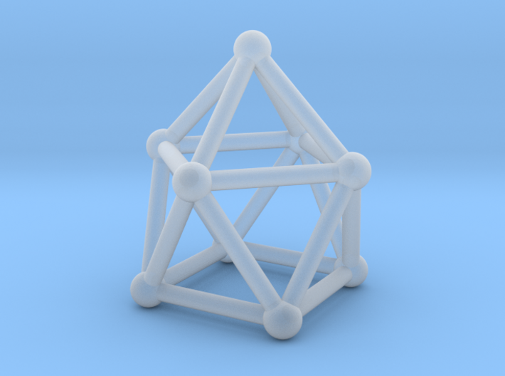 0747 J10 Gyroelongated Square Pyramid (a=1cm) #1 3d printed