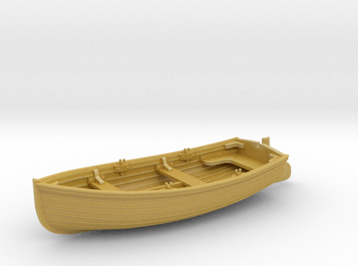 1/72 Scale Allied 10ft Dinghy with Rudder 3d printed 
