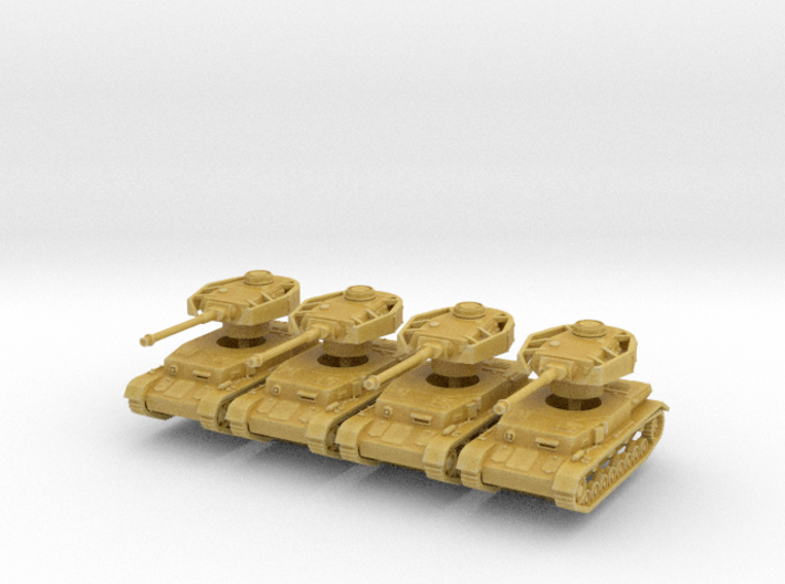 Panzer IV H (x4) 1/220 3d printed