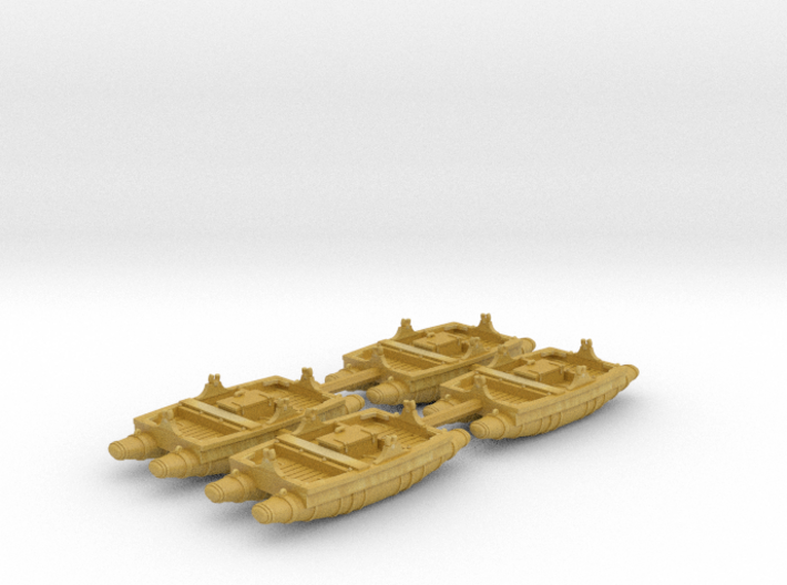 1/200 Royal Navy 10ft Punt / Balsa Life Raft x4 3d printed 