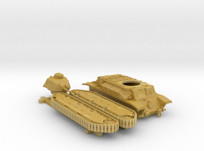 1/120 (TT) French Char D2 AMX4 SA35 Medium Tank 3d printed 