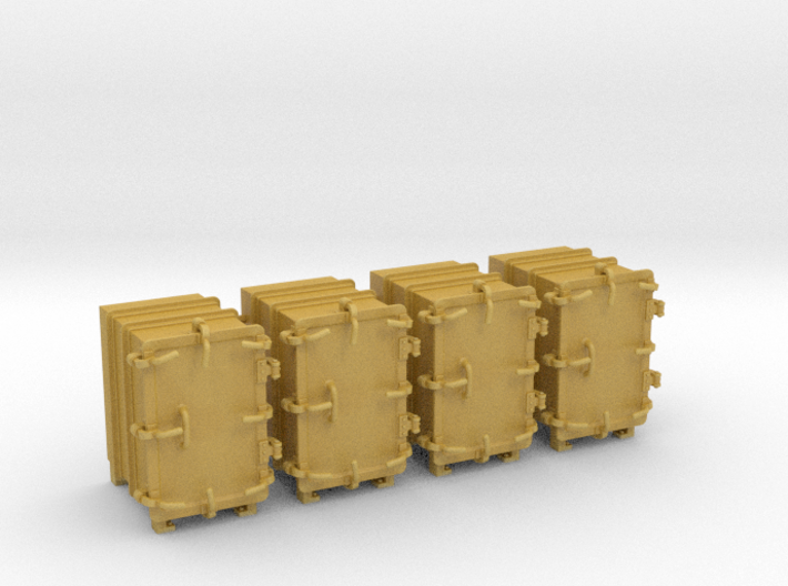 1/48 Royal Navy 4.7" Ready Use Lockers (Small) x4 3d printed 