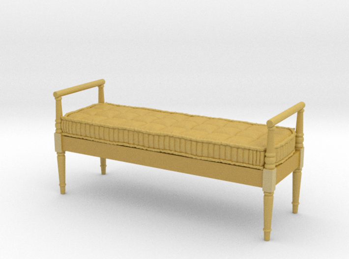 1:48 French Country Bench 3d printed 