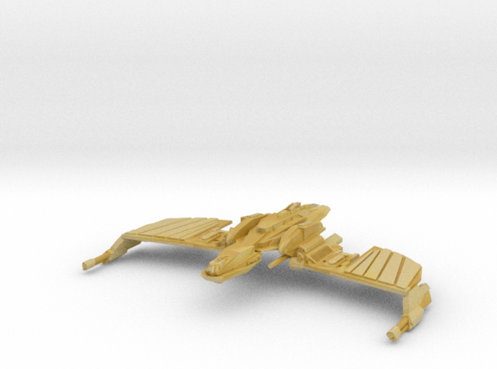 Klingon N''Thak Class BattleCruiser wings straight 3d printed