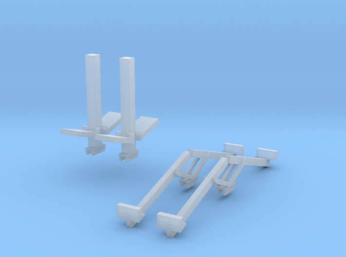 1/64 Double Header Trailer- Header Stands 3d printed