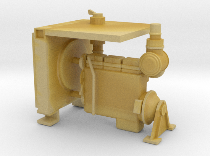 1/64 W.H.O. Tub Grinder- Engine 3d printed
