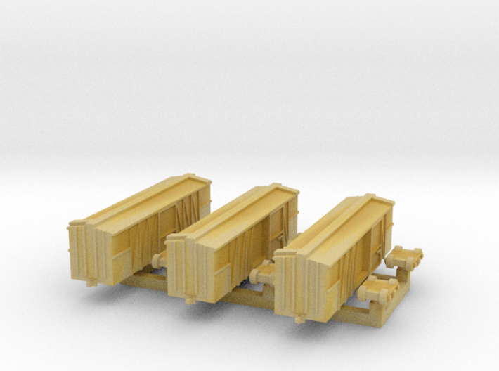 40 ft Boxcar, Wooden, 1/700 3d printed 