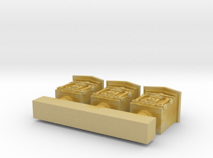 HO Fire Call Box 3 pack for Structures 3d printed 