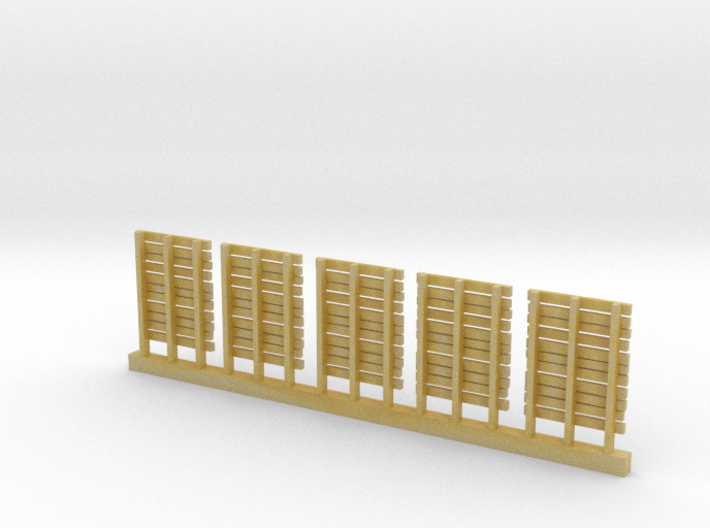 WOODEN PALLETS HO Scale 5 pack 3d printed 