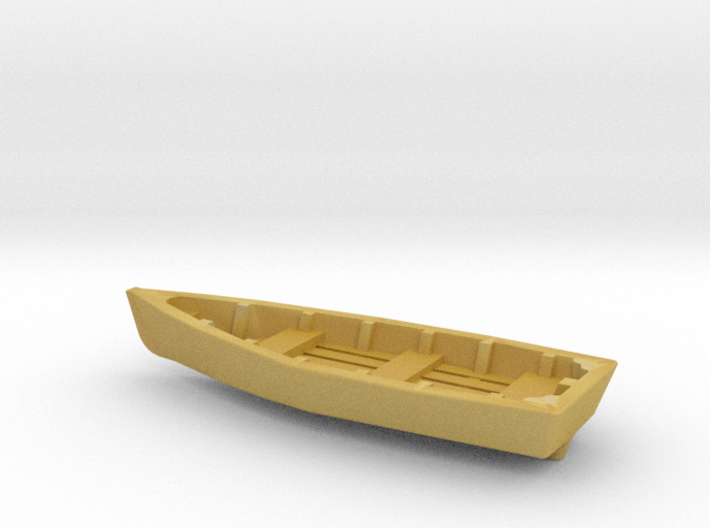 Wooden RowBoat N Scale 3d printed 