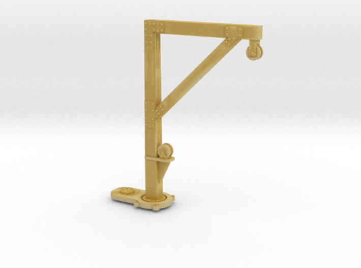 Wooden Jib Loading Crane O Scale Detail 3d printed 