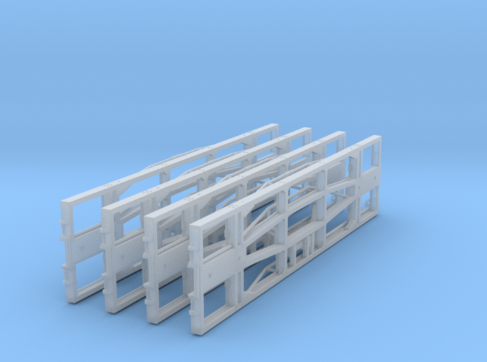 4-Pack Puffing Billy Standard Underframe(HOn30) 3d printed