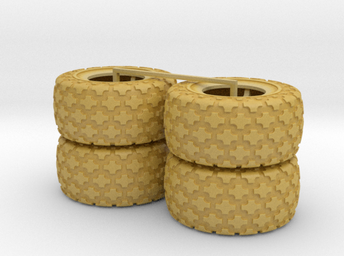 (4) 35.5-32 BUTTON TREAD TIRES ONLY 3d printed