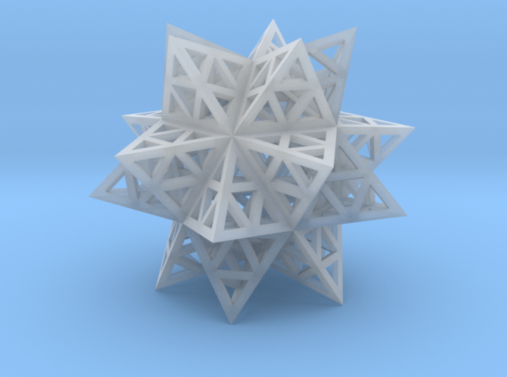 Stellated Triforce Icosahedron 1.6&quot; 3d printed