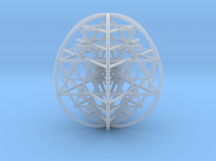 3D Sri Yantra 6 Sided Optimal Large 3&quot; 3d printed