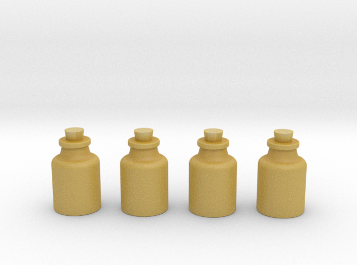Four Bottles 3d printed