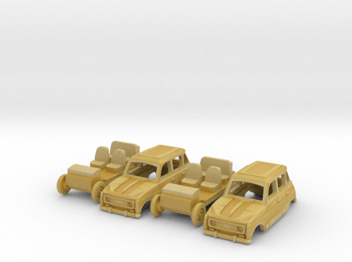 Renault 4 Hatchback 1:160 scale (Lot of 2 cars) 3d printed 