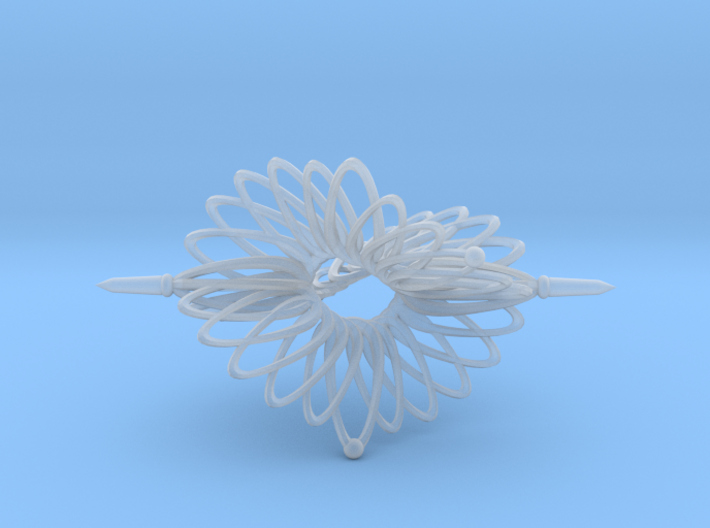 Spinner Floral Tri Twist - 7cm 3d printed