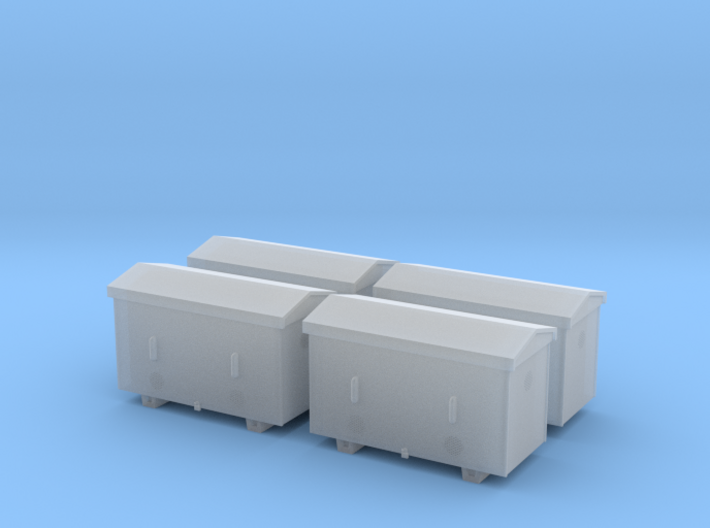 TJ-H04651x4 - Caisses à piles acier galvanisé gran 3d printed