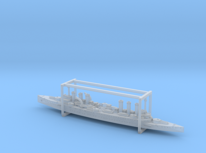 French Amored Cruiser MN Edgar Quinet 1/2400 3d printed
