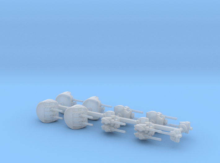 1/700 Guns for Canadian Destroyers  3d printed 
