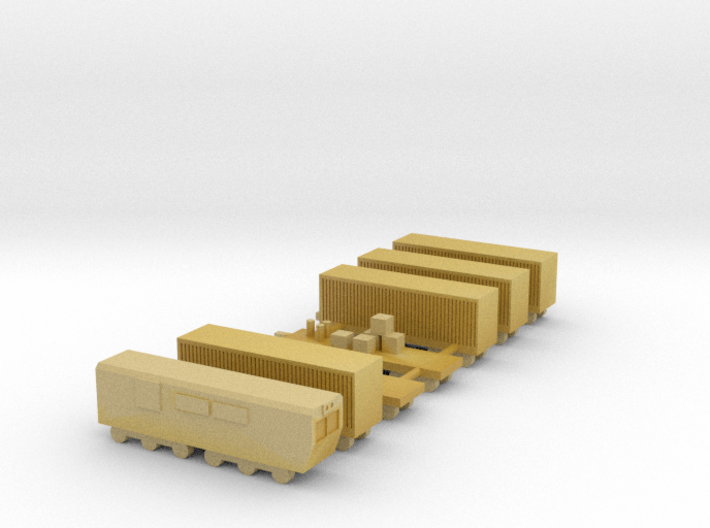 1/700 Goods Cargo Train Set 3d printed