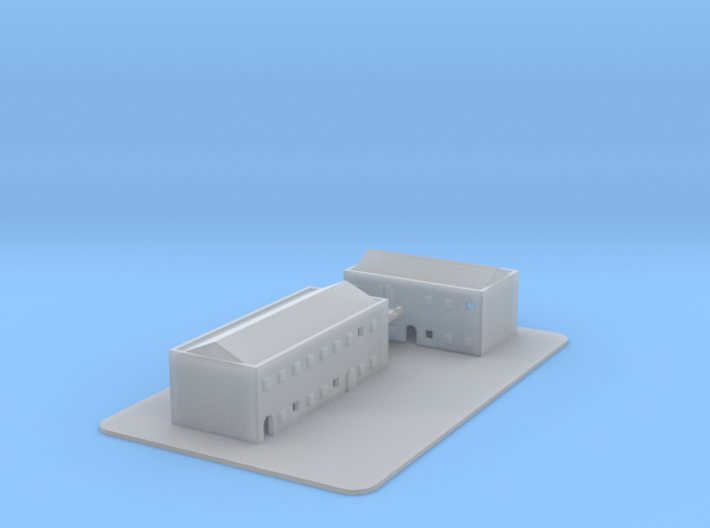1/700 Town Buildings And Road 3d printed