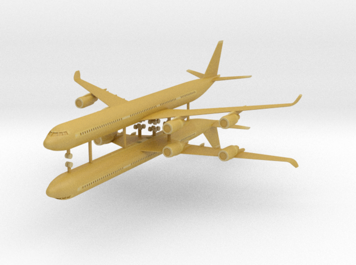1/700 Airbus A340-600 Commercial Aircraft (x2) 3d printed 