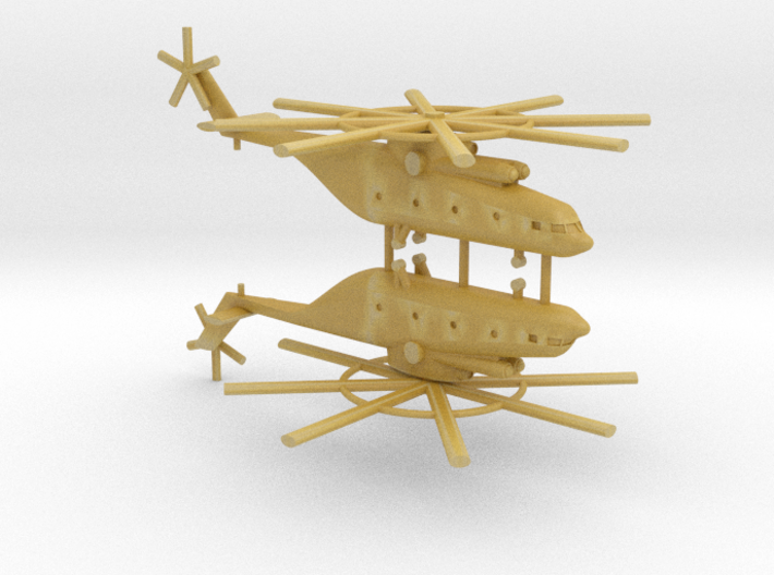 1/700 Mi-26 Halo Helicopter (x2) 3d printed 