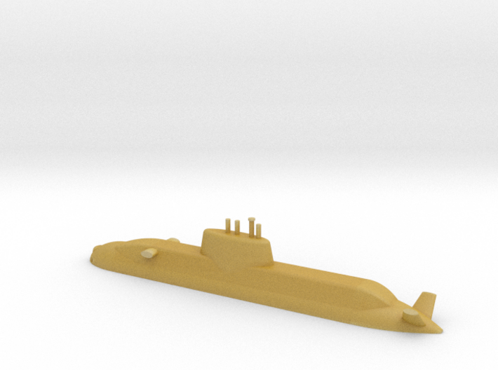 1/700 Dolphin class submarine (Waterline) 3d printed 
