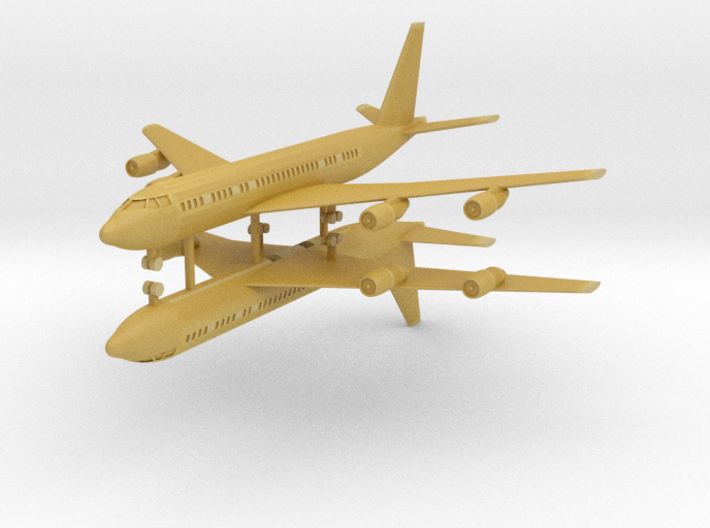 1/700 707-138B Passenger Aircraft (x2) 3d printed 
