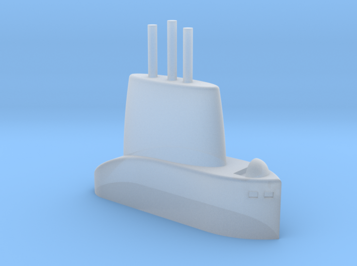 1/700 USS Torsk (SS-423) Submarine Sail 3d printed