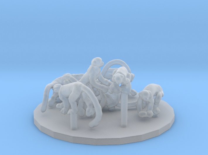 Squirrel Monkey set 1:45 eight different pieces 3d printed