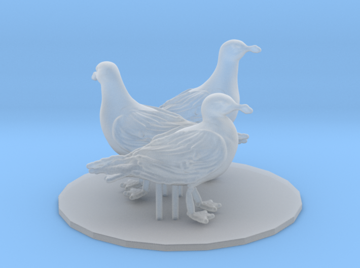 Glaucous Gull set 1:25 three different pieces 3d printed
