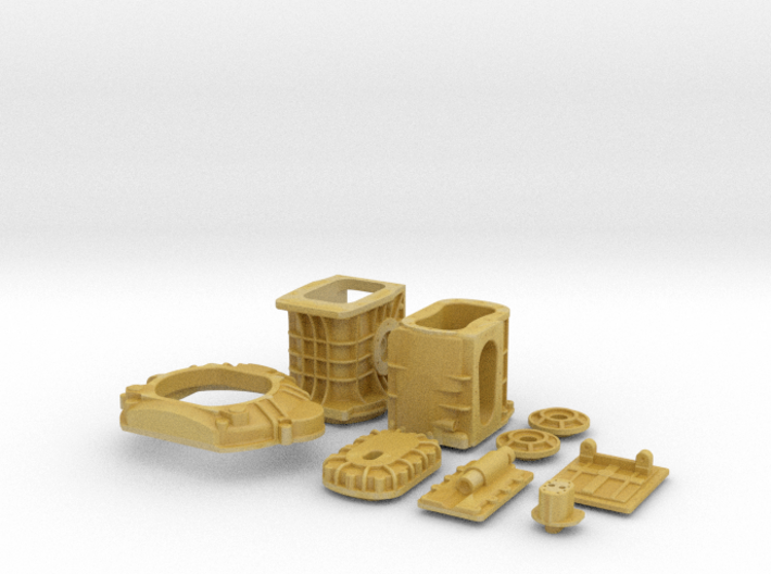 1/25 T-44 Transaxle With Ford 427 SO Bellhousing 3d printed 