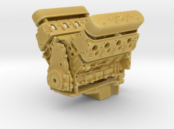 LSX 454 1/25 engine w/valley cover (V2) 3d printed 