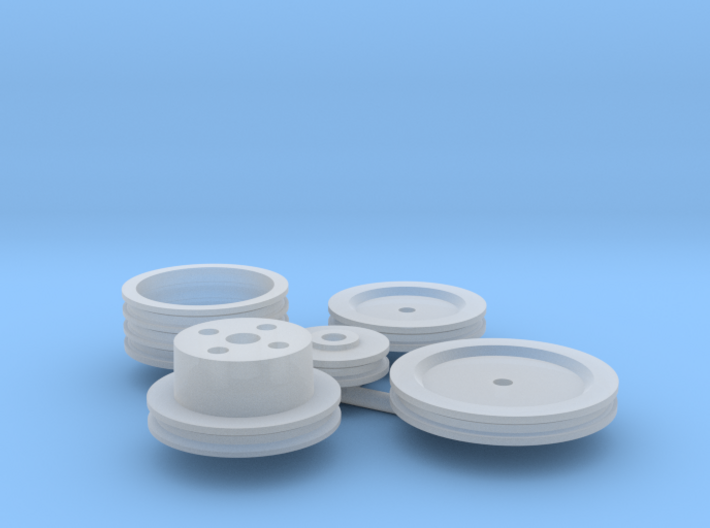 Stock Pulley set 1/8 3d printed