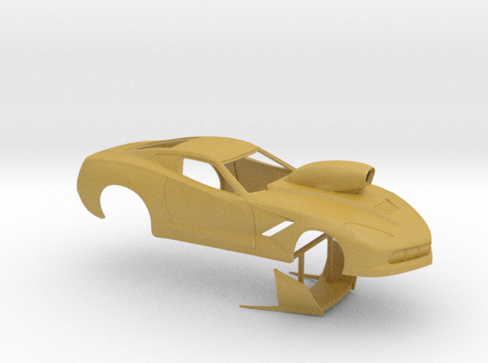 1/43 2014 Pro Mod Corvette 3d printed